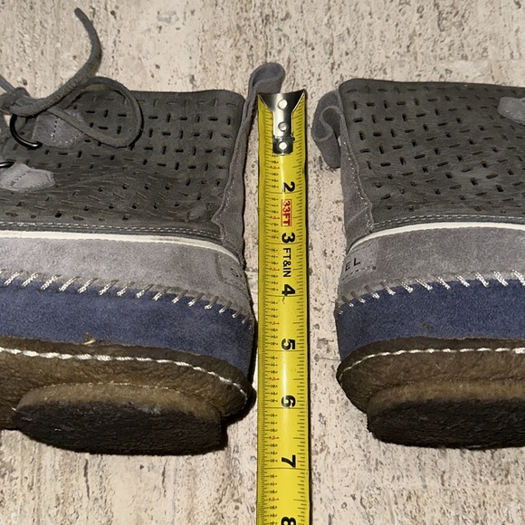 SOREL Joplin Perfed Leather Stitch Duck Boot Steel Gray
Blue Lace up boot Sz 7/8 - Picture 8 of 12